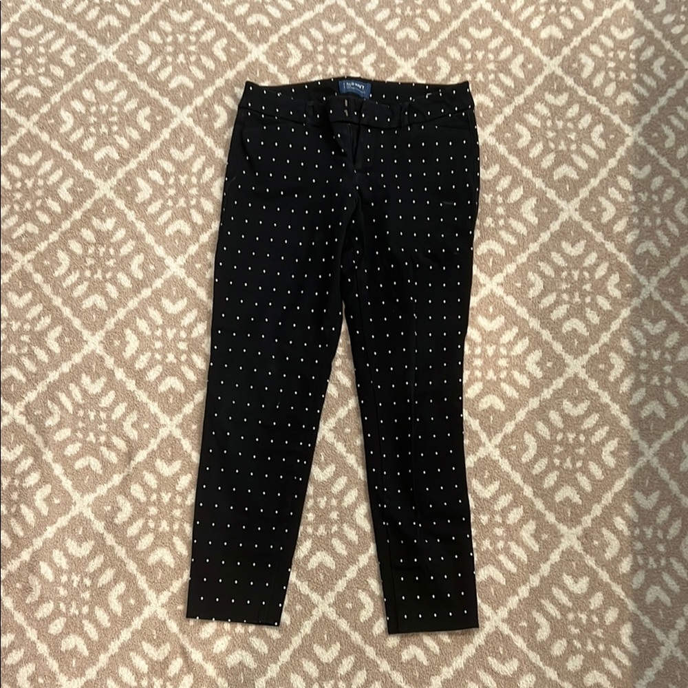 Black Pants with white detail